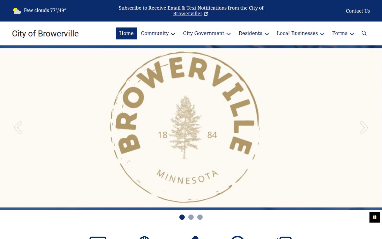 Browerville court docket city government navigation source