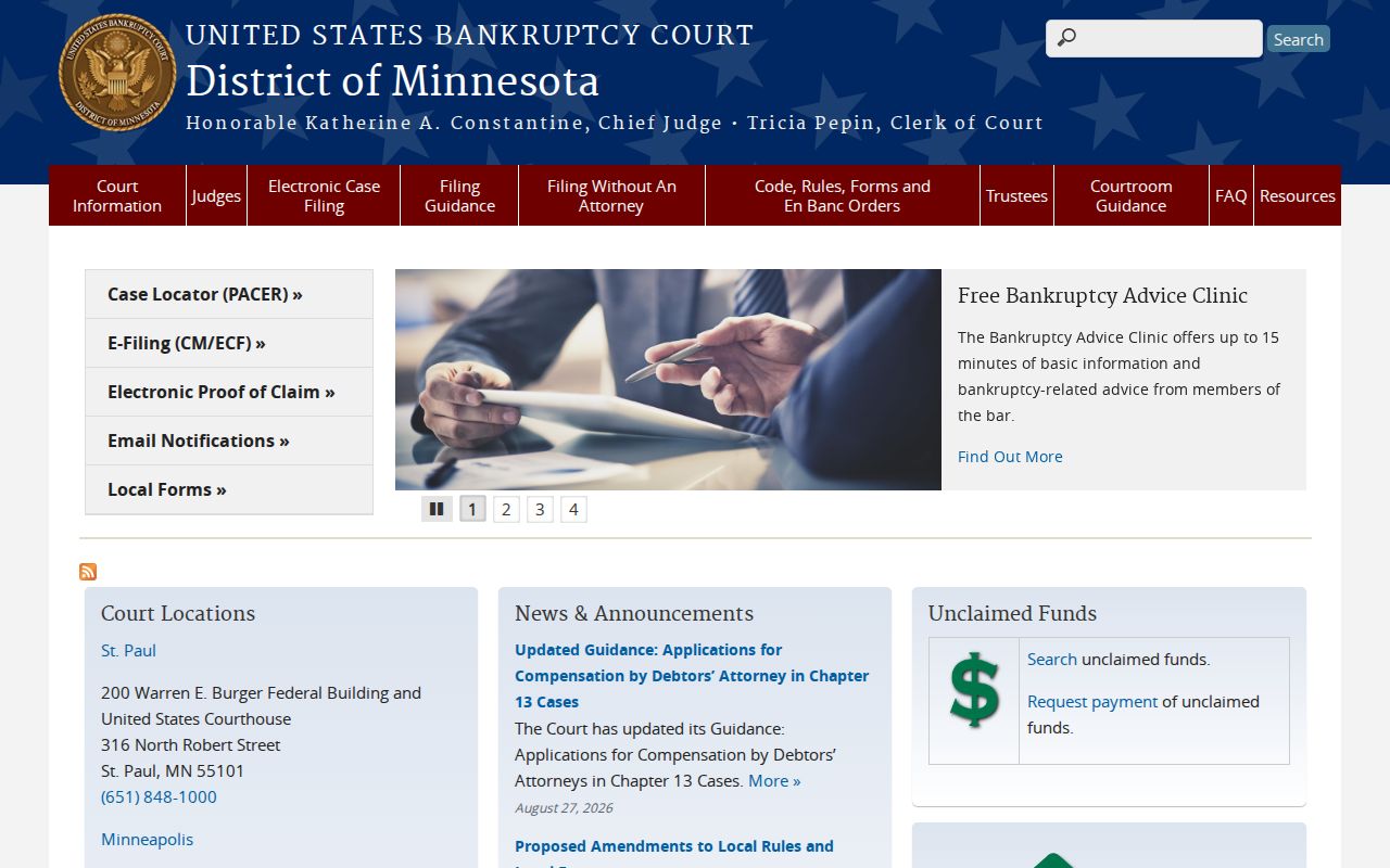 Browerville court docket separate federal bankruptcy court source
