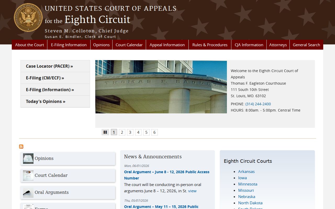 Clarissa court docket separate federal appellate court source